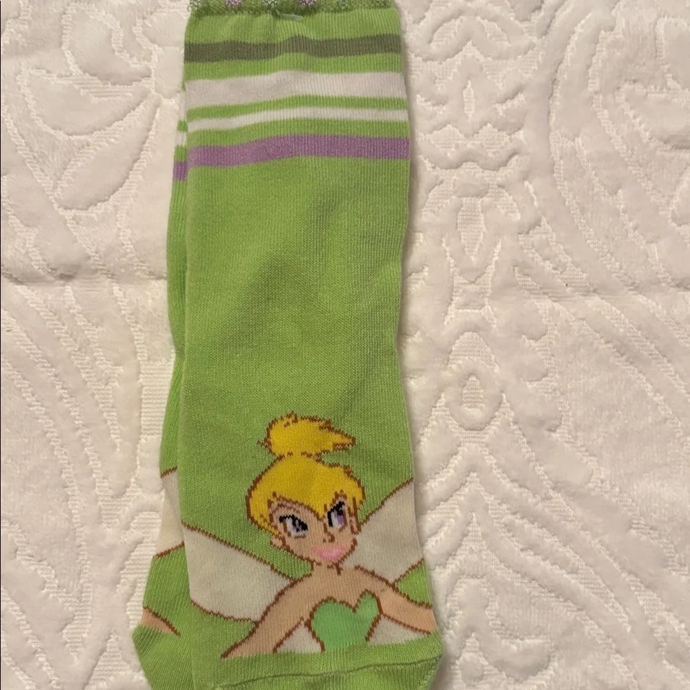 Socks Tinkerbell girls size L shoe size 1-3 Disneystore